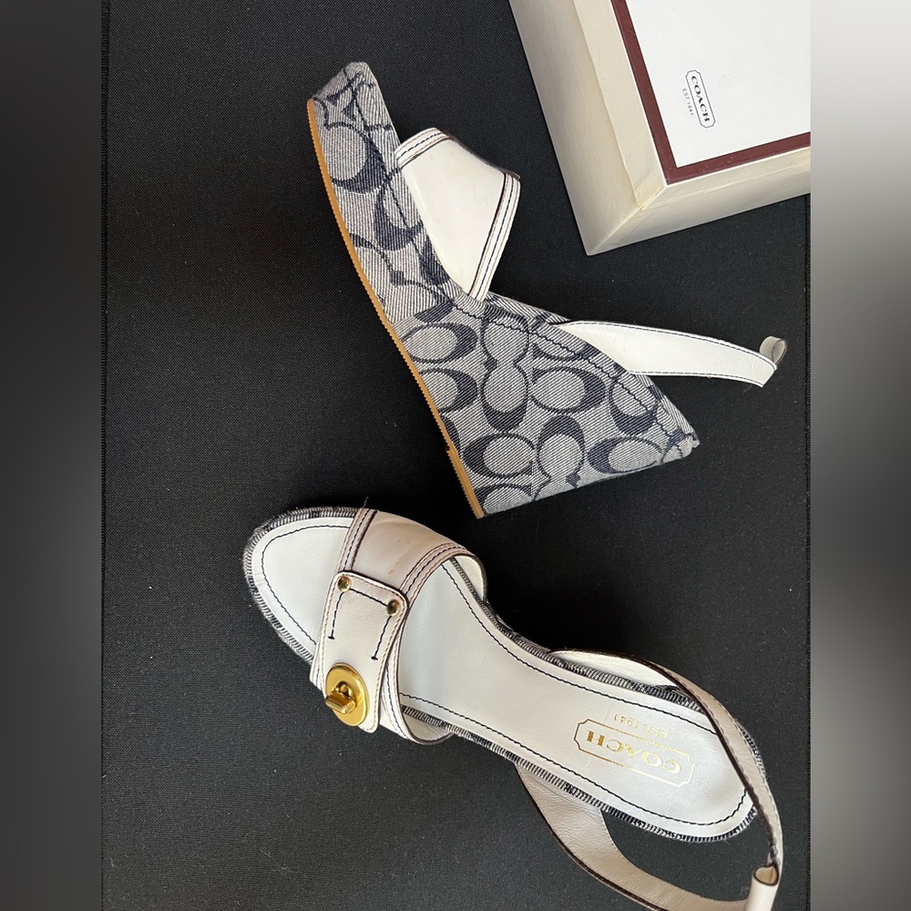 Coach wedge shoe size 8
